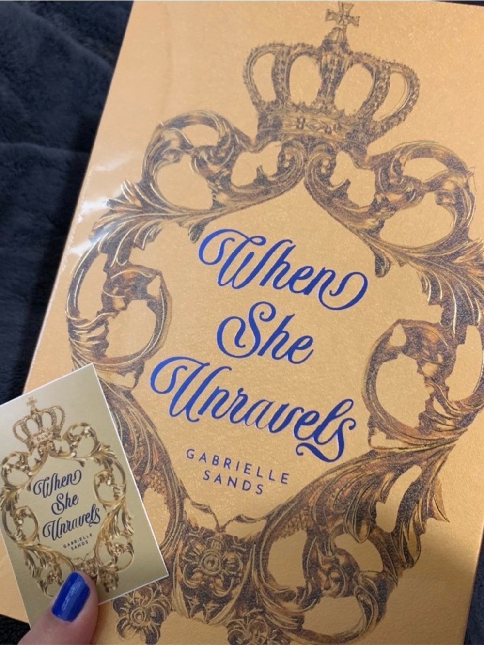 When She Unravels Hardcover Book by Gabrielle Sands Darkly Book Box Bookish Box